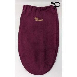 Allen Edmonds Shoe Dust Bag Drawstring Burgundy Red Felt Protect Travel Store